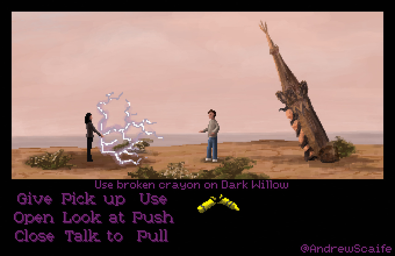 Illustration for article titled Here's Buffy The Vampire Slayer as a LucasArts adventure game